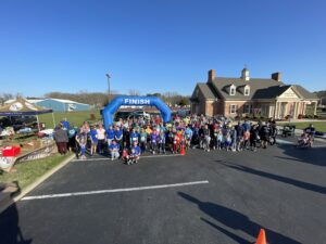 Group at the finish line for 321 race at FBW